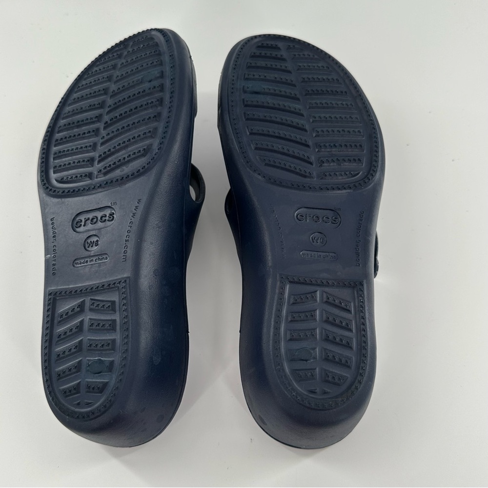 Crocs womens sandals size 6 blue purple outdoors water
slip on slides - Picture 6 of 13